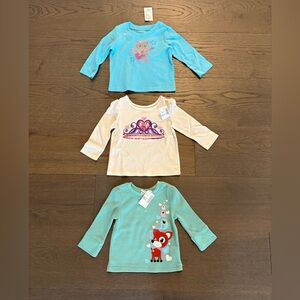 Children’s place baby girl long sleeve tops 6-9M NWT